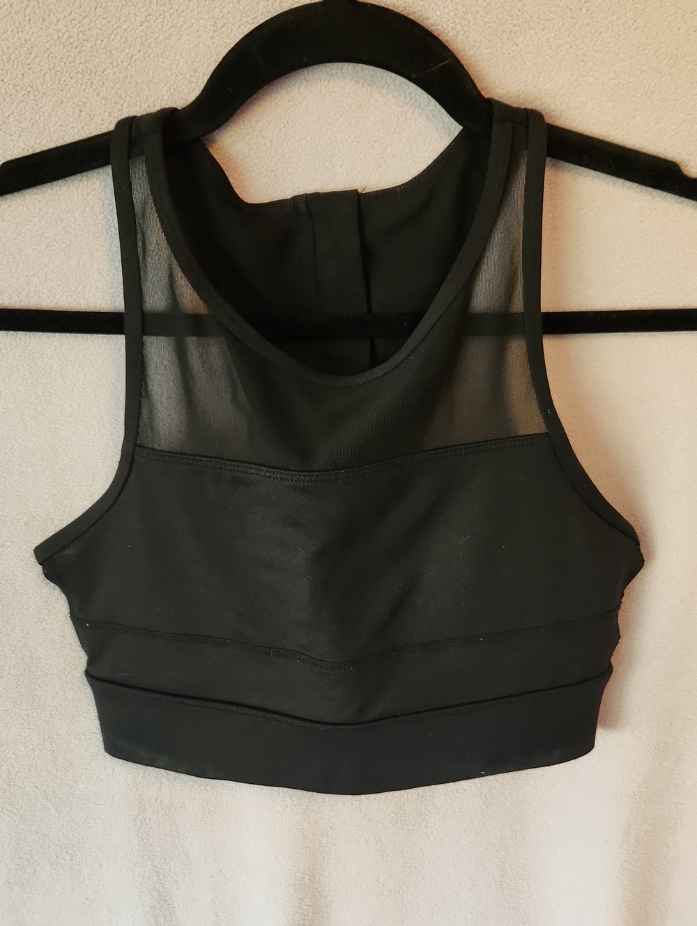 ✨️3/$20✨️ ZYIA Black High Support Mesh Sports Bra